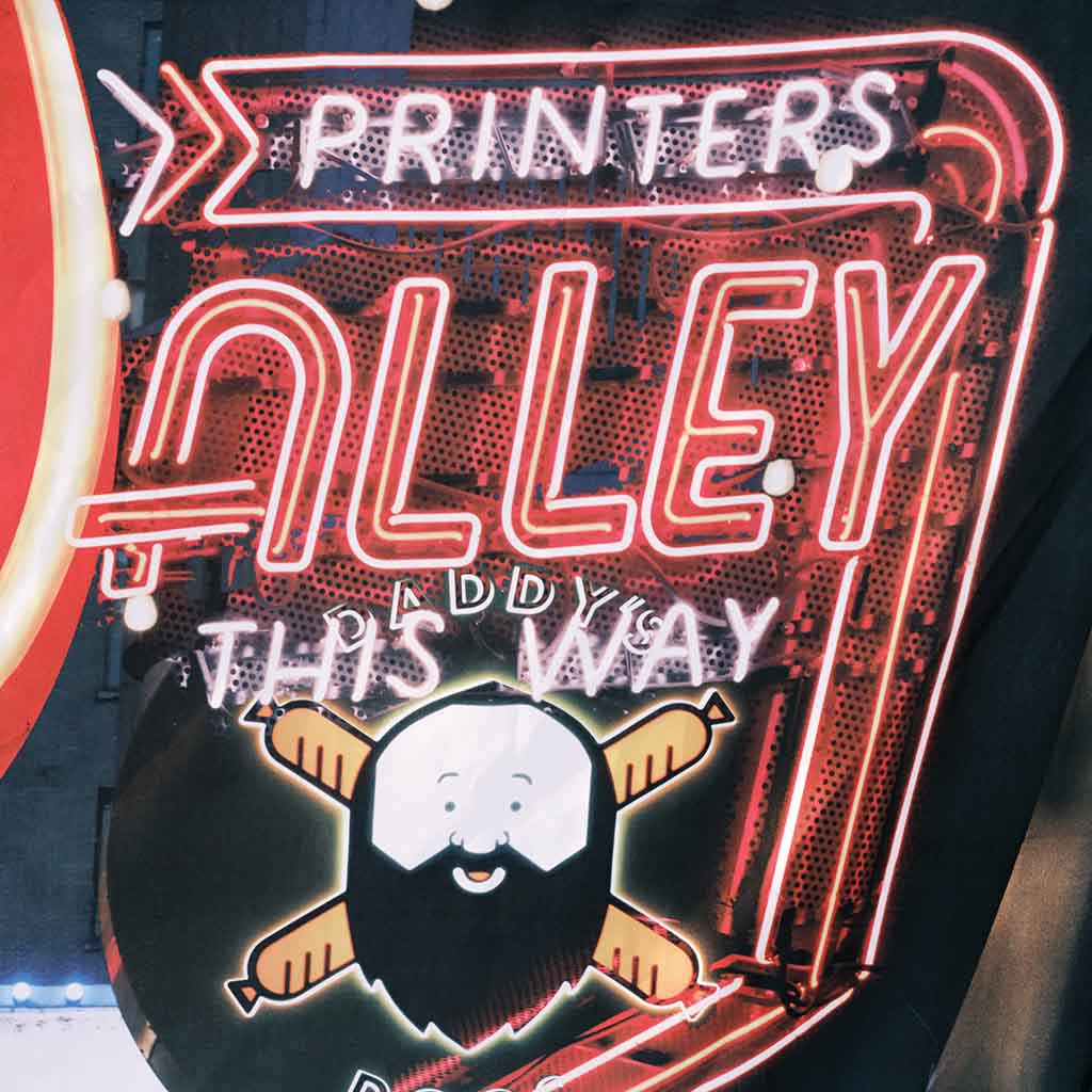 Printers Alley Nashville Shower Curtain