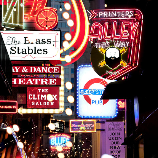 Printers Alley Nashville Shower Curtain